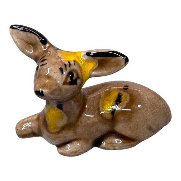 Vintage Forest Creatures Mexico Pottery Set 4 Animal Figurines Signed Fox Mini - Picture 13 of 13